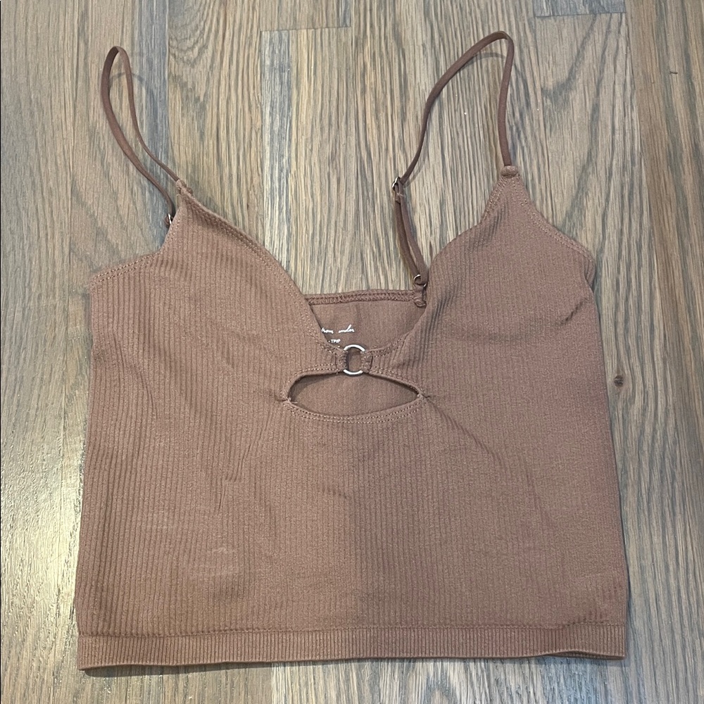 Urban Outfitters Brown Crop Top